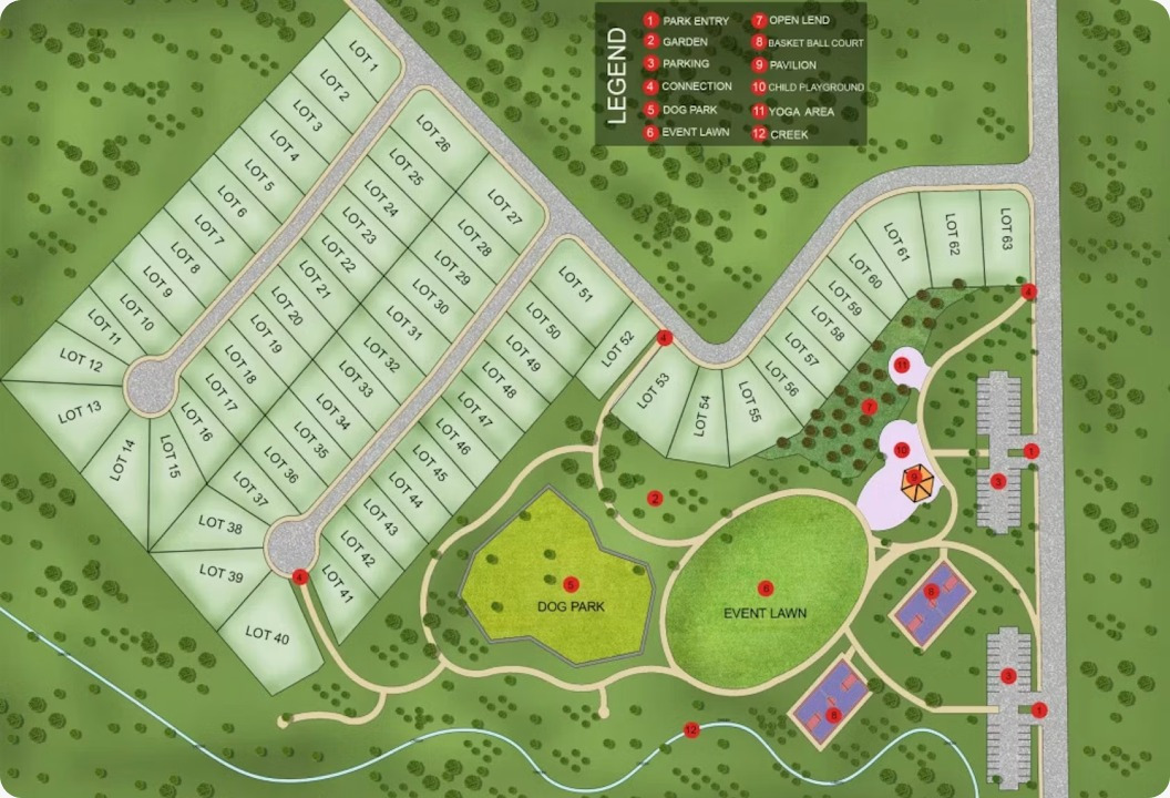 2D Site Plan Sawah Pulo